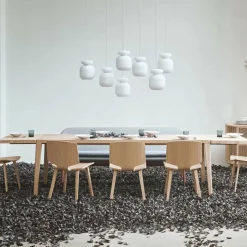 Table en chêne massif huilé 95 x 180 cm Graceful - Bolia