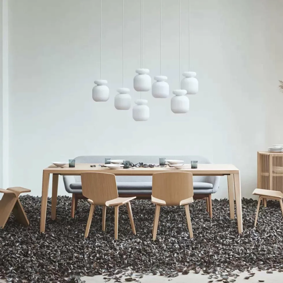 Table en chêne massif huilé 95 x 200 cm Graceful - Bolia