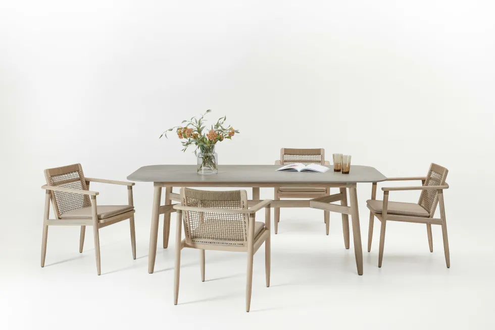 Table en céramique grise 210 x 100 cm David - Vincent Sheppard