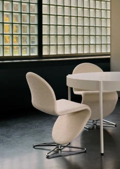 Table en métal et bois noir 160cm Series 430 - Verpan