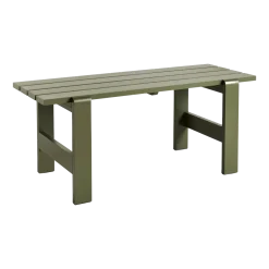 Table en pin laqué olive 180 x 66 x 74 cm Weekday - Hay