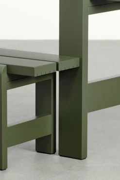 Table en pin laqué olive 180 x 66 x 74 cm Weekday - Hay