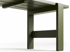 Table en pin laqué olive 180 x 66 x 74 cm Weekday - Hay