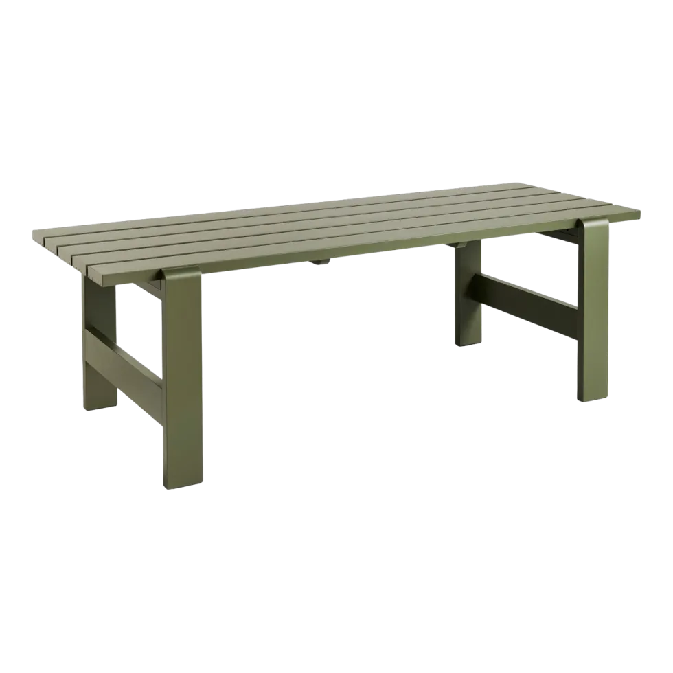 Table en pin laqué olive 230 x 83 x 74 cm Weekday - Hay