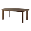 Table extensible en chêne foncé 132/202 x 74 cm Comfort Circle - UMAGE
