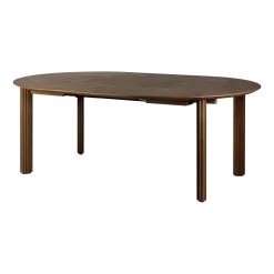 Table extensible en chêne foncé 132/202 x 74 cm Comfort Circle - UMAGE