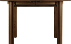 Table extensible en chêne foncé 132/202 x 74 cm Comfort Circle - UMAGE