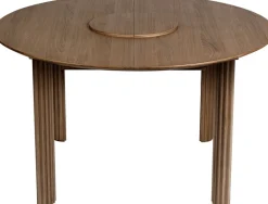 Table extensible en chêne foncé 132/202 x 74 cm Comfort Circle - UMAGE