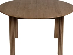 Table extensible en chêne foncé 132/202 x 74 cm Comfort Circle - UMAGE
