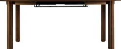 Table extensible en chêne foncé 132/202 x 74 cm Comfort Circle - UMAGE