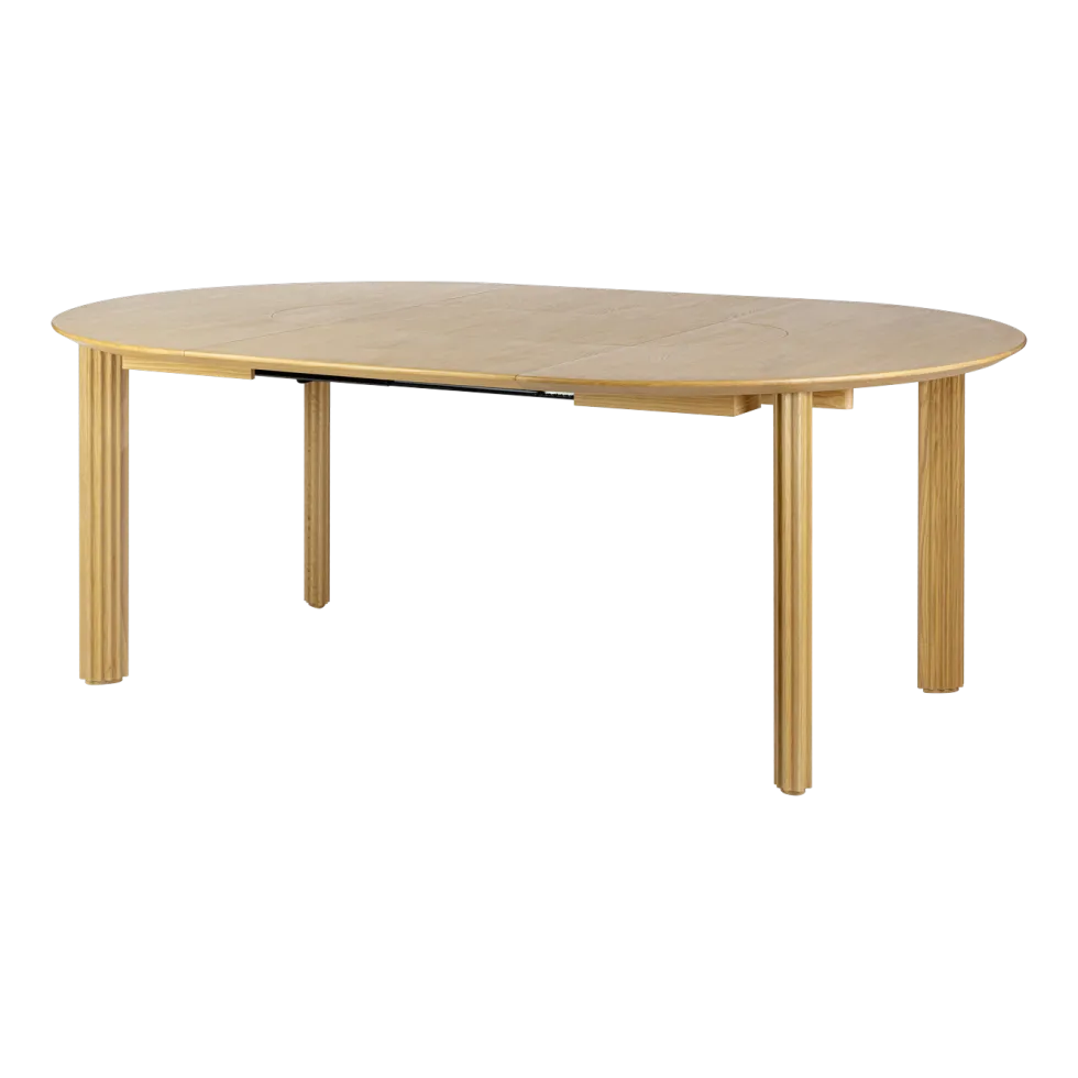 Table extensible en chêne naturel 132/202 x 74 cm Comfort Circle - UMAGE