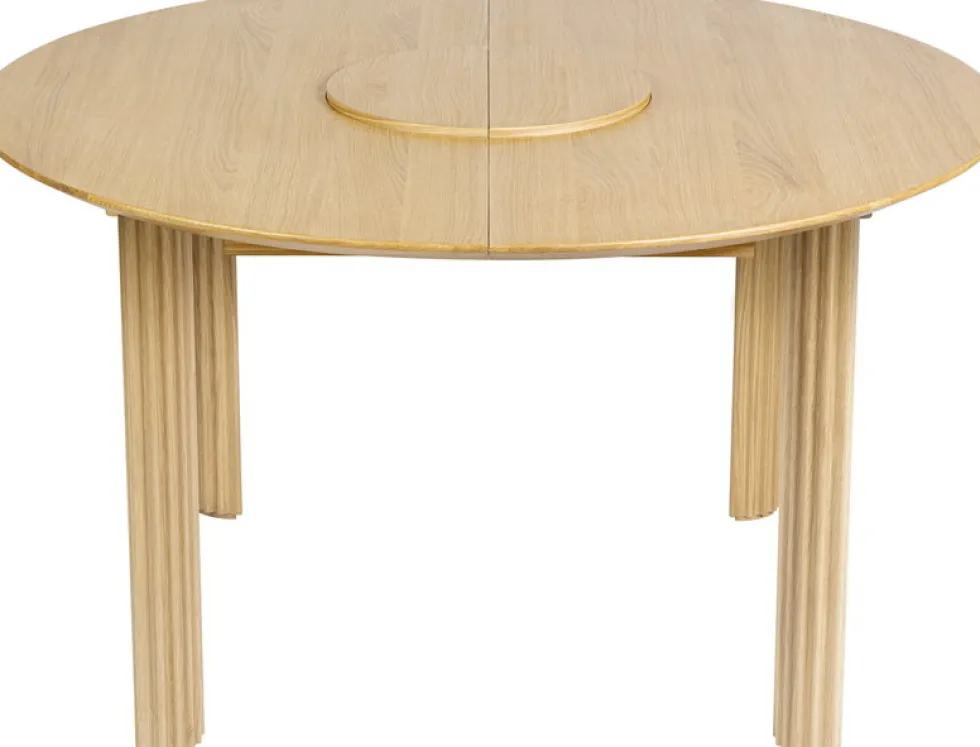 Table extensible en chêne naturel 132/202 x 74 cm Comfort Circle - UMAGE