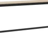 Table haute en chêne contreplaqué et piétement noir 50 x 190 x 95 cm Base - Muuto