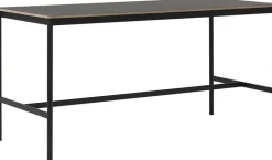 Table haute en linoléum noire contreplaqué 85 x 190 x 95 cm Base - Muuto