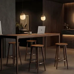 Table haute en noyer 200x60x105cm Heart'n soul - Umage