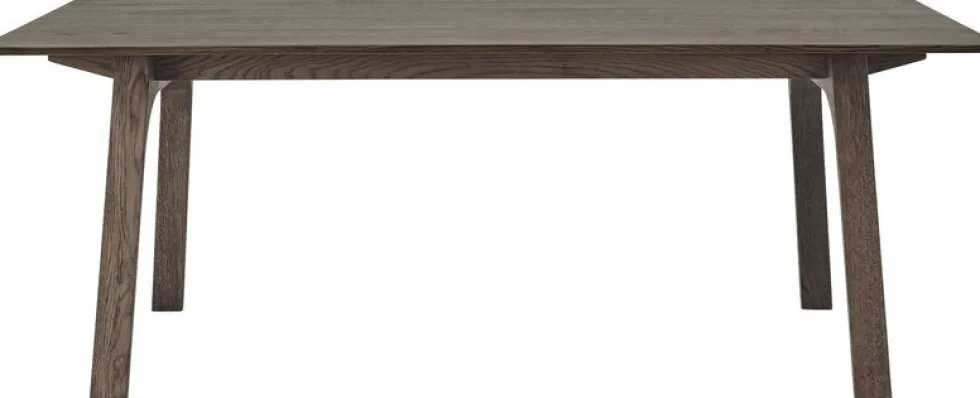 Table à mager avec rallonge en chêne foncé huilé 205x100cm Earnest - Muuto