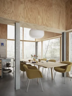 Table à mager avec rallonge en chêne foncé huilé 205x100cm Earnest - Muuto