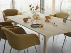 Table à mager avec rallonge en chêne foncé huilé 205x100cm Earnest - Muuto