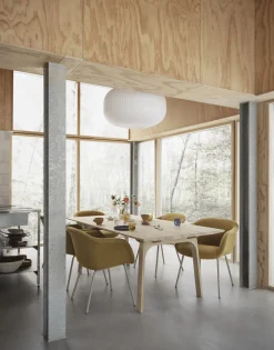 Table à mager avec rallonge en chêne foncé huilé 205x100cm Earnest - Muuto