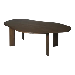 Table à manger asymétrique en hêtre marron foncé 220 cm Tarn - Ferm Living