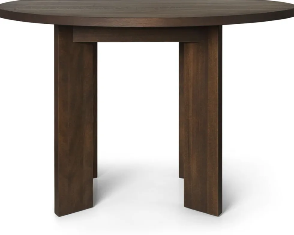Table à manger asymétrique en hêtre marron foncé 115 cm Tarn - Ferm Living