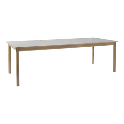 Table à manger avec rallonge en chêne blanchi stratifié Fenix 240 à 340 cm Patch HW2 - &Tradition