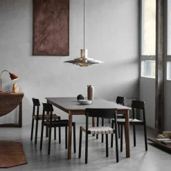 Table à manger avec rallonge en chêne blanchi stratifié Fenix 240 à 340 cm Patch HW2 - &Tradition
