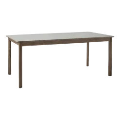 Table à manger avec rallonge en chêne fumé gris stratifié Fenix 180 à 280 cm Patch HW1 - &Tradition