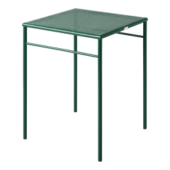 Table à manger carrée en acier tressé vert mousse 60x60cm T37 - Tolix