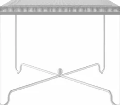 Table à manger de jardin blanc mat 90x90 cm Tropique - Gubi