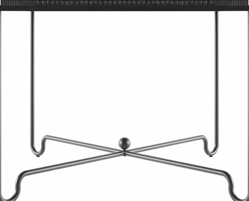 Table à manger de jardin noire 90x90 cm Tropique - Gubi