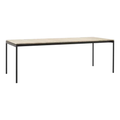 Table à manger d'extérieur en acier noir chaud 220 cm Ville AV26