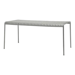 Table à manger d'extérieur en métal gris 170x90cm Palissade - HAY