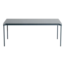 Table à manger d'extérieur gris bleu 90x180cm Fromme - Petite friture