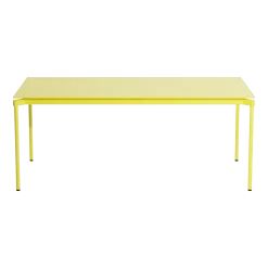 Table à manger d'extérieur jaune 90x180cm Fromme - Petite friture