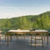 Table à manger d'extérieur rectangulaire en teck et céramique blanc 180x90cm Elko - Vincent Sheppard
