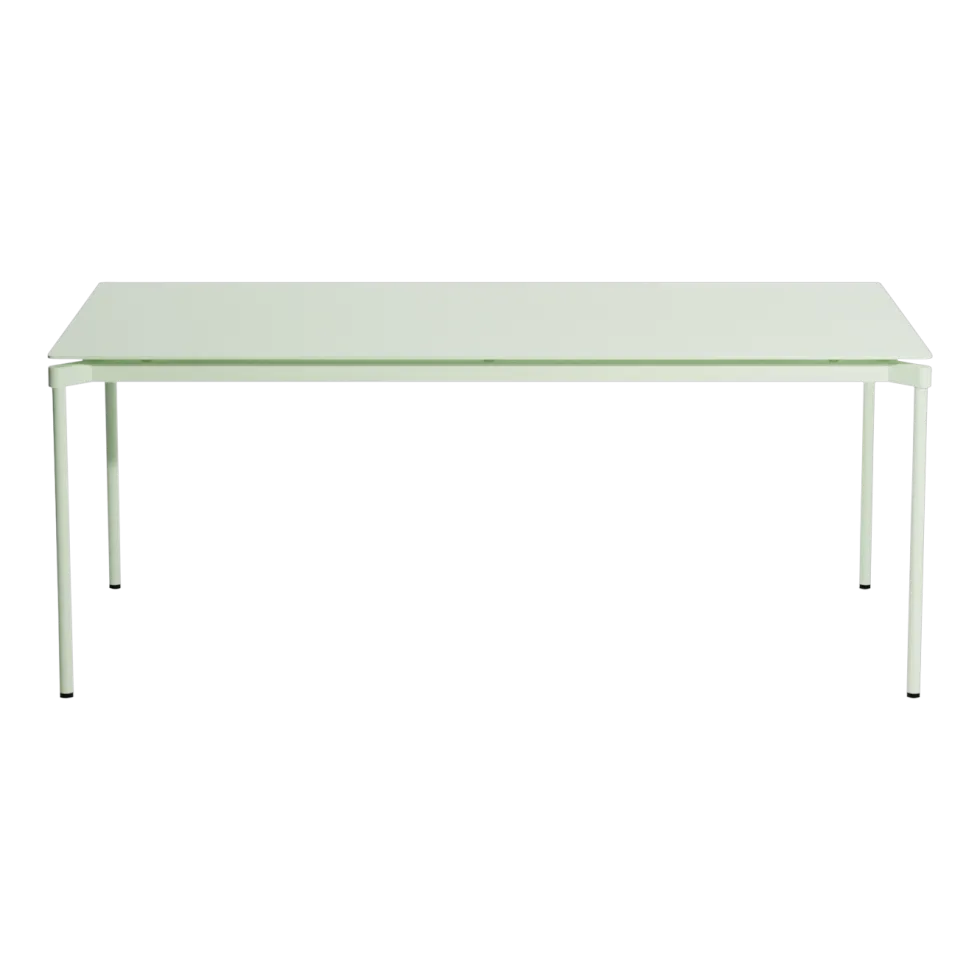 Table à manger d'extérieur vert pastel 90x180cm Fromme - Petite friture