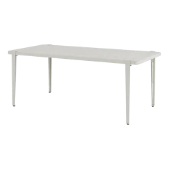 Table à manger en acier gris craie 190 x 90 x 75 cm Midi - TIPTOE