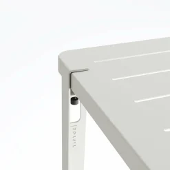 Table à manger en acier gris craie 190 x 90 x 75 cm Midi - TIPTOE