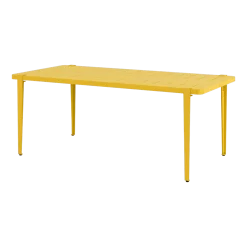 Table à manger en acier jaune 190 x 90 x 75 cm Midi - TIPTOE