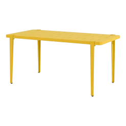 Table à manger en acier jaune 160 x 80 x 75 cm Midi - TIPTOE