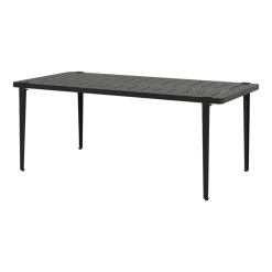 Table à manger en acier noir 190 x 90 x 75 cm Midi - TIPTOE