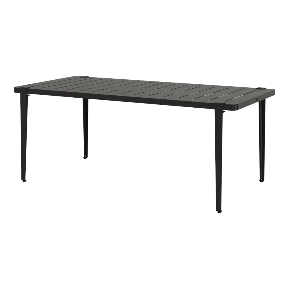 Table à manger en acier noir 190 x 90 x 75 cm Midi - TIPTOE