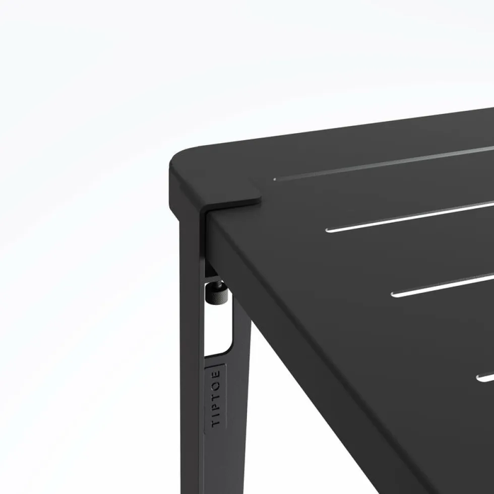 Table à manger en acier noir 190 x 90 x 75 cm Midi - TIPTOE