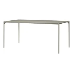 Table à manger en acier taupe 160 x 80 cm Novo - AYTM