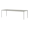 Table à manger en acier taupe 240 x 90 cm Novo - AYTM
