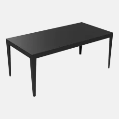 Table à manger en aluminium noir 180 cm Zef - Matière Grise