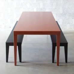 Table à manger en aluminium noir 180 cm Zef - Matière Grise