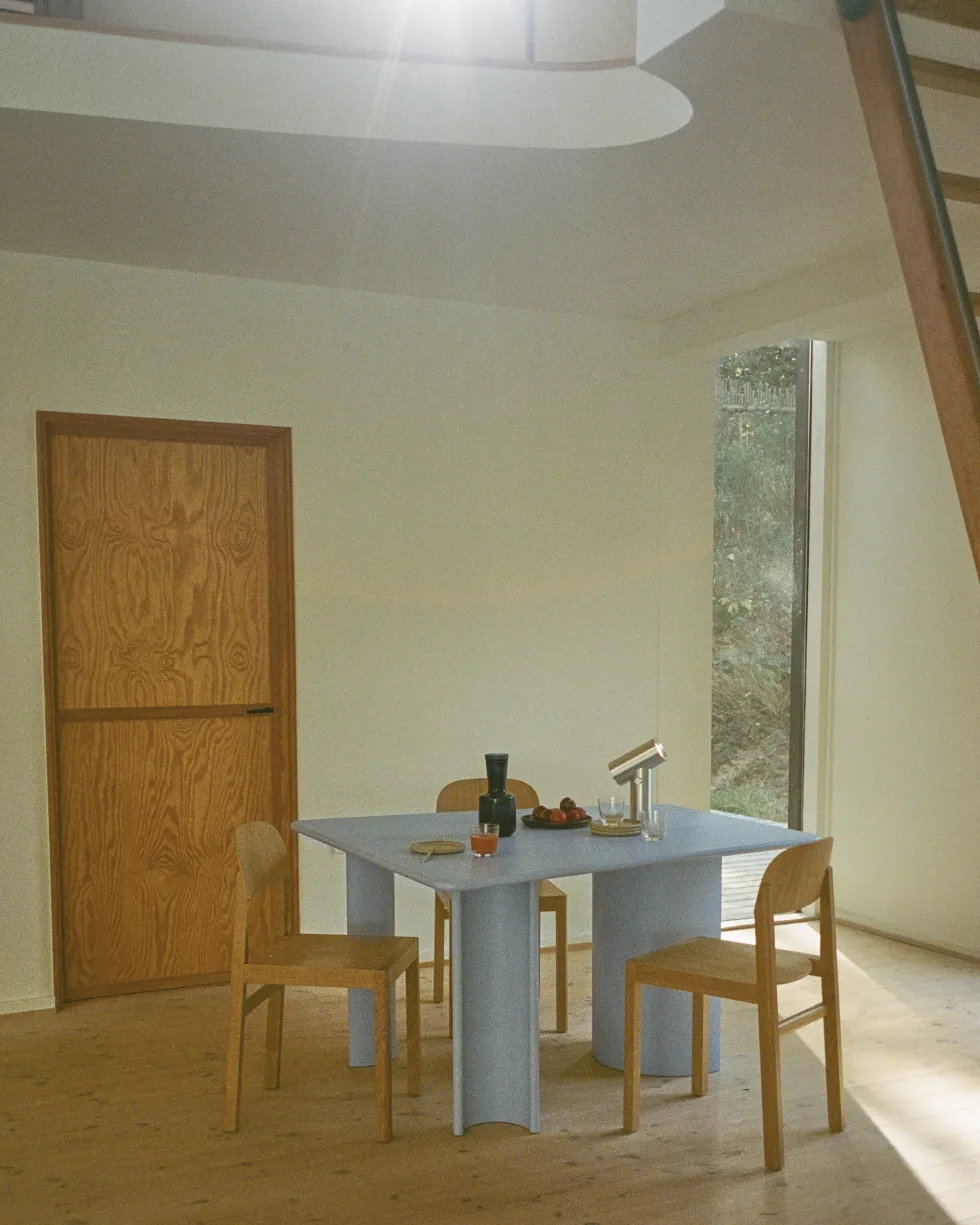 Table à manger en bois de chêne 130x120cm Re-norm - Muuto