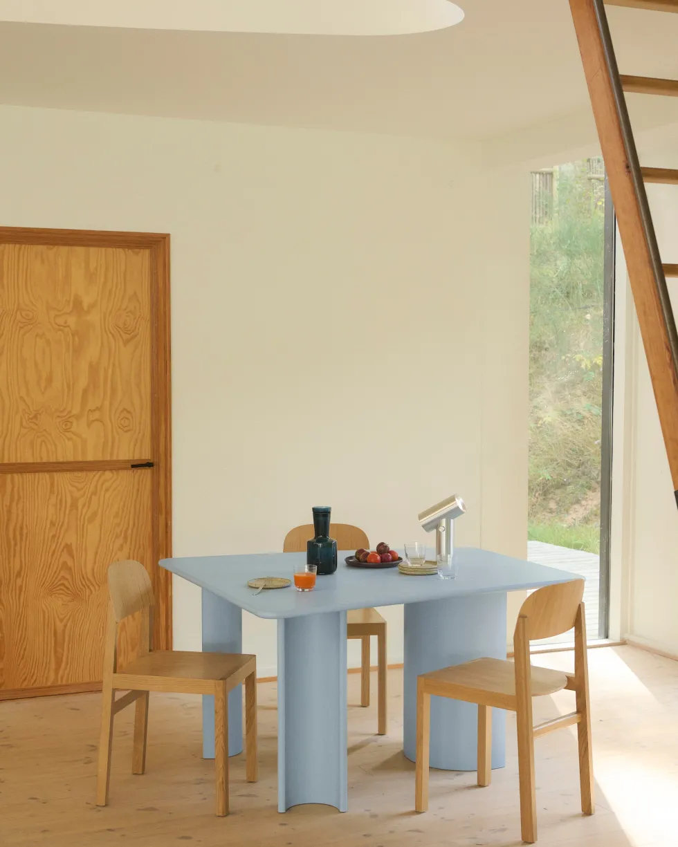 Table à manger en bois de chêne 130x120cm Re-norm - Muuto